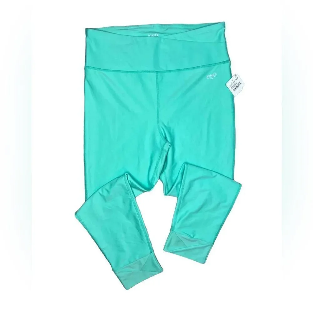 NWT Jones New York aquamarine stream 7/8 leggings size Large